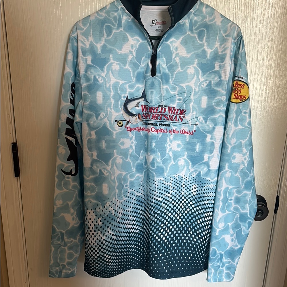 Men's Blue Bass Pro Fishing Shirt